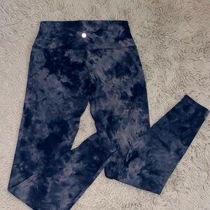 Lululemon Align Blue Tie-Dye High Waist Leggings